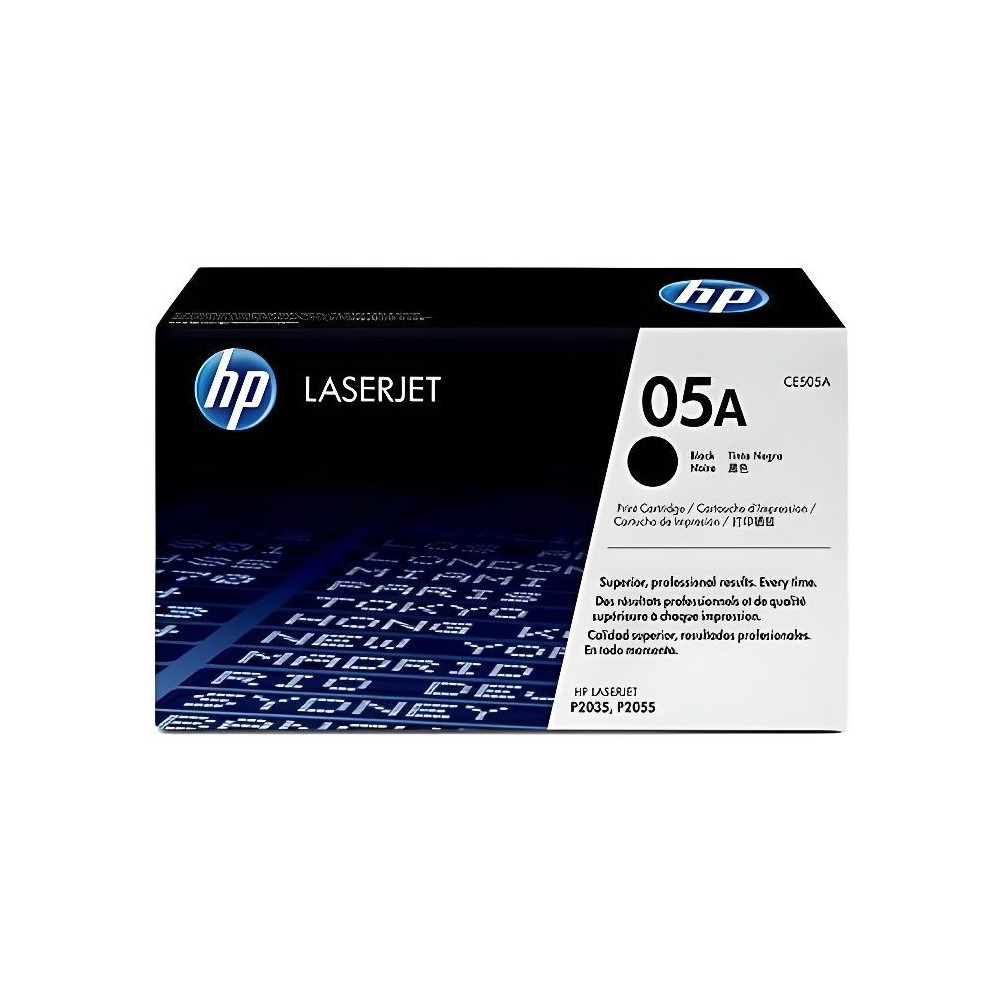 Cartouche de toner HP 05A (CE505A) noir pour imprimantes LaserJet P203