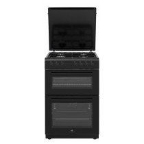 Cuisiniere gaz CONTINENTAL EDISON CECDF6060B1 - 4 feux - noir - L60 xP