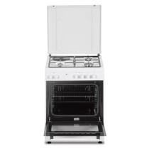 Cuisiniere mixte CONTINENTAL EDISON CECM60FCW - 3 feux gaz + 1 électr