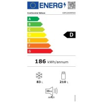 Réfrigérateur congélateur bas CONTINENTAL EDISON - 293L - Total No