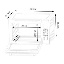 Minifour électrique CONTINENTAL EDISON CEMF45DIG - 45L noir - 2000W -