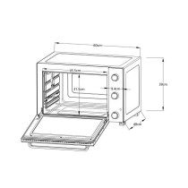 Minifour électrique -Convection naturelle CONTINENTAL EDISON - CEMF60