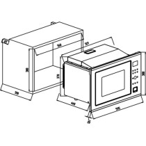 Micro-ondes combiné encastrable CONTINENTAL EDISON CEMO34CEB2 Noir et