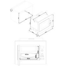 Micro ondes combiné encastrable CONTINENTAL EDISON CEMOC34IXE L59,5 x