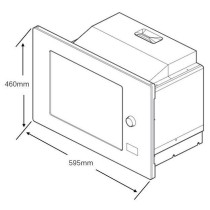 Micro ondes combiné encastrable CONTINENTAL EDISON CEMOC34IXE L59,5 x