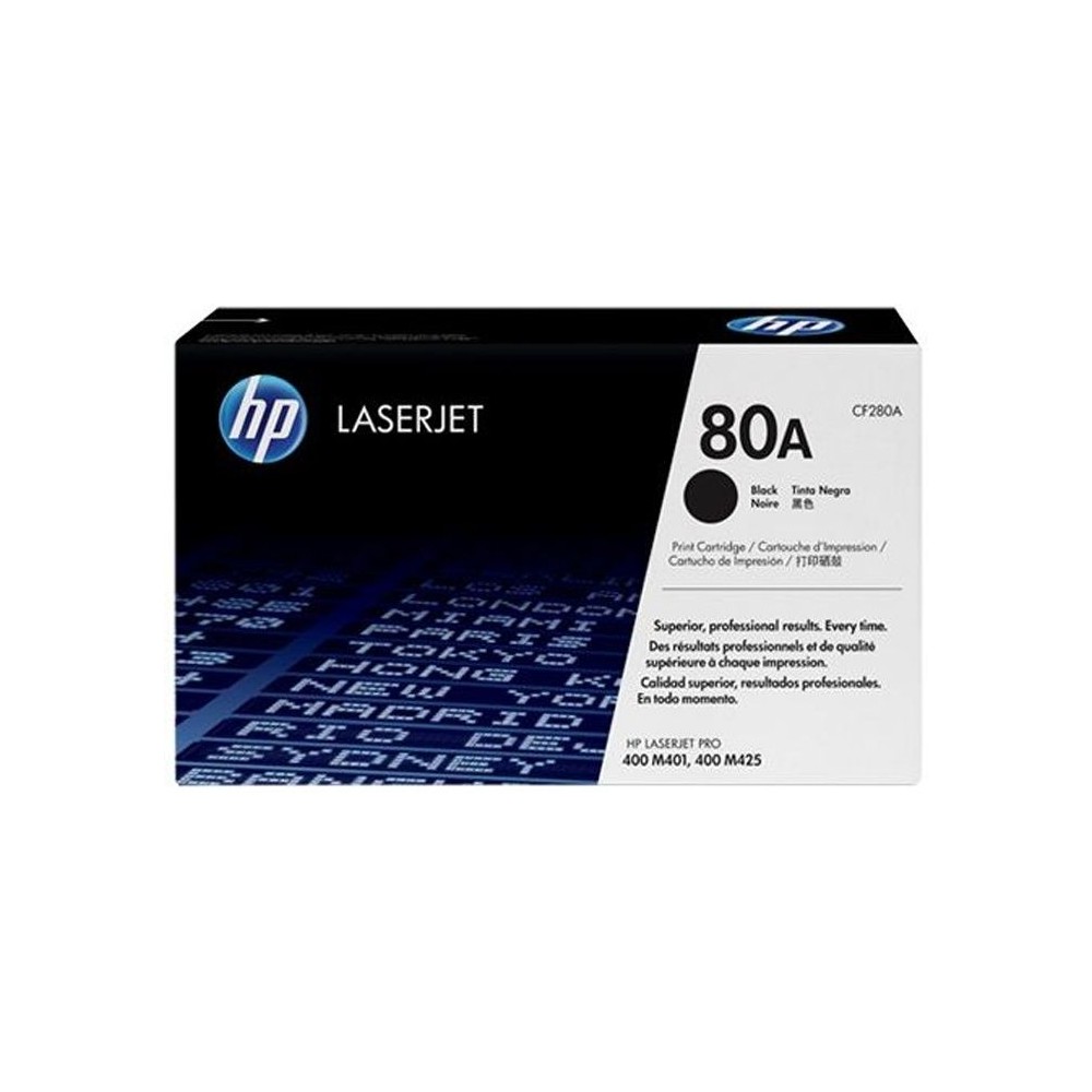 Cartouche de toner HP 80A noir pour LaserJet Pro 400 M401/MFP M425