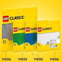 LEGO 11024 Classic La Plaque De Construction Grise 48x48, Socle de Base pour Construction, Assemblage et Exposition