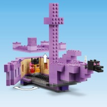 LEGO Minecraft 21264 Le dragon et le navire de l'Ender - Set inspiré des jeux vidéo