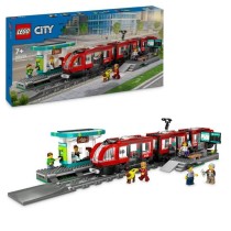 LEGO City 60423 Le tramway et la station du centre-ville, véhicule pour enfants des 7 ans