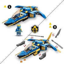 LEGO NINJAGO 71784 Le Jet Supersonique de Jay – Évolution, Jouet Avion, Ninja Évolutif