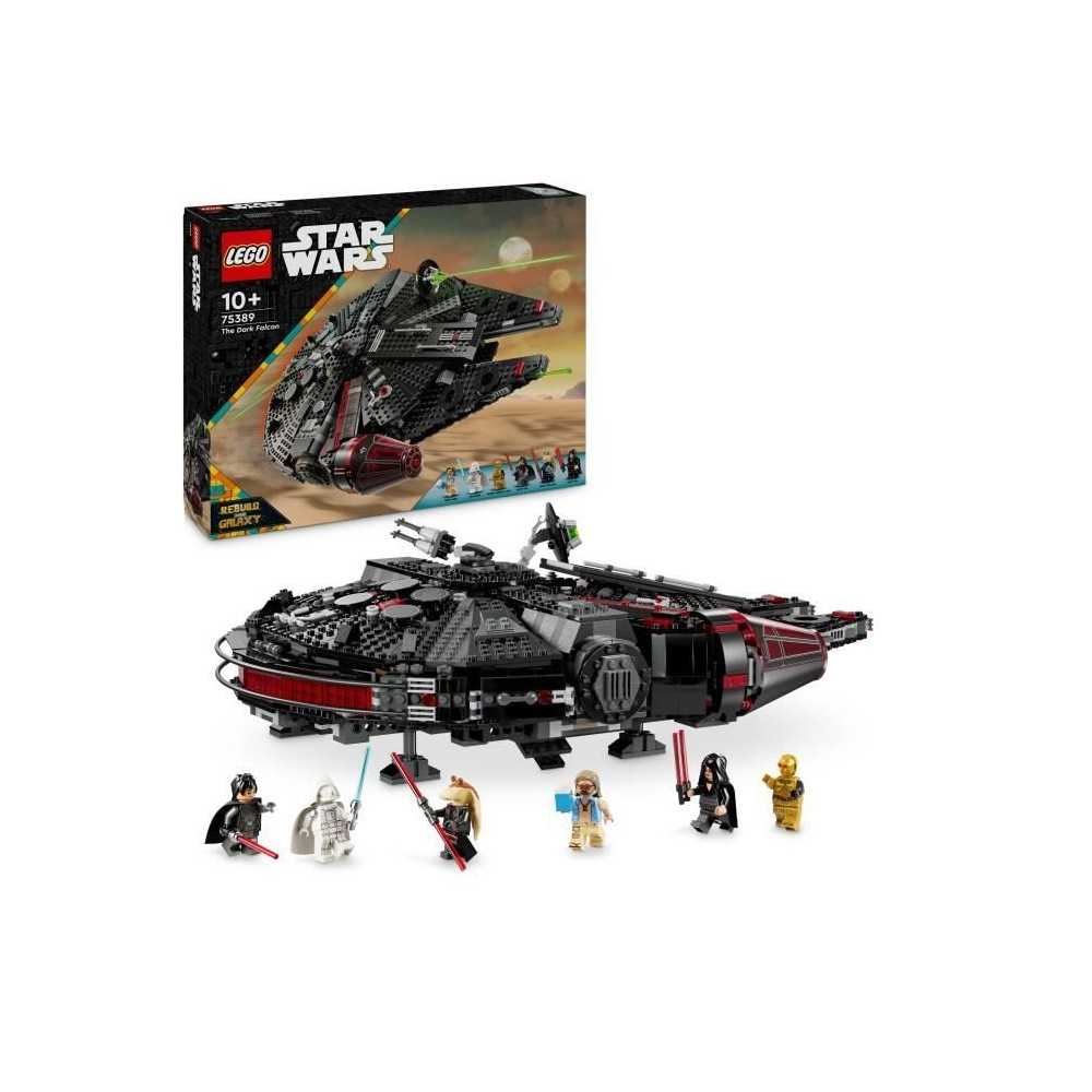 LEGO Star Wars 75389 Le Faucon Noir - Véhicule a Construire pour Enfants - Cadeau