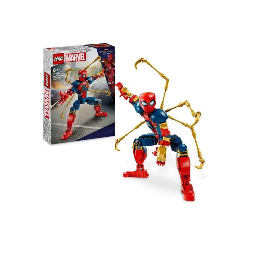 LEGO Marvel 76298 Figurine d'Iron Spider-Man a Construire Jeu de Rôle Pour Enfants