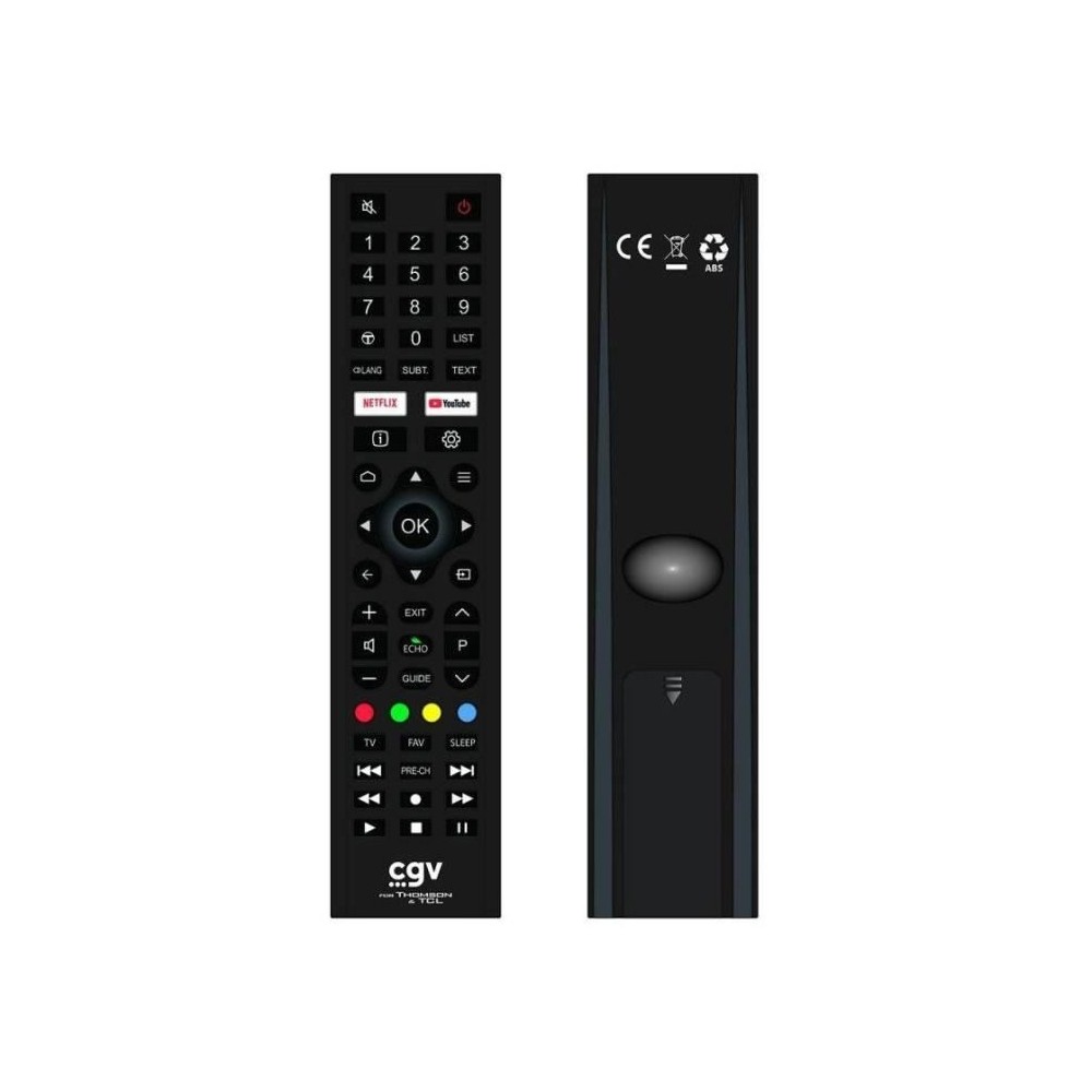 Télécommande de remplacement - CGV - FIDELIO TCL & Thomson - Pour t