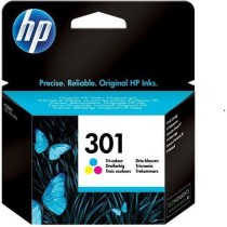 HP 301 Cartouche d'encre trois couleurs authentique (CH562EE) pour HP