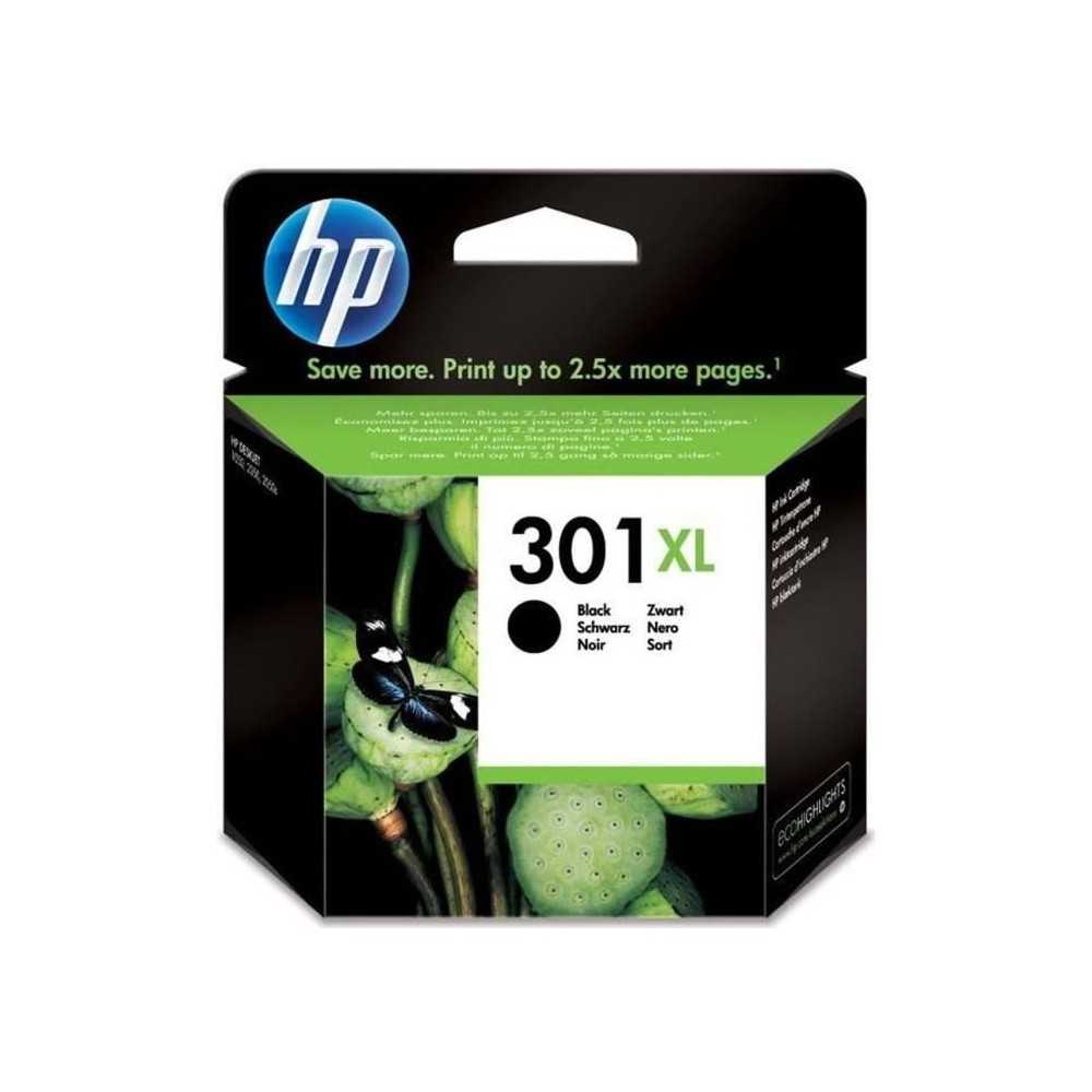 HP 301XL Cartouche d'encre noire grande capacité authentique (CH563EE