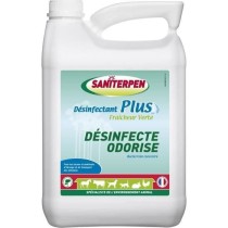 SANITERPEN - Désinfectant Plus Fraicheur Verte 5L. Bactéricide conce