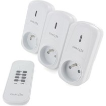 CHACON Set de 3 prises On/Off+ Télécommande 2000W - FR