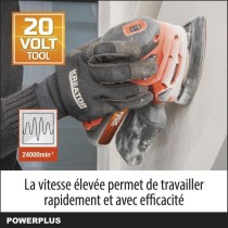 Ponceuse multifonctions sans fil 20V - DUAL POWER POWDP50200 - Orange