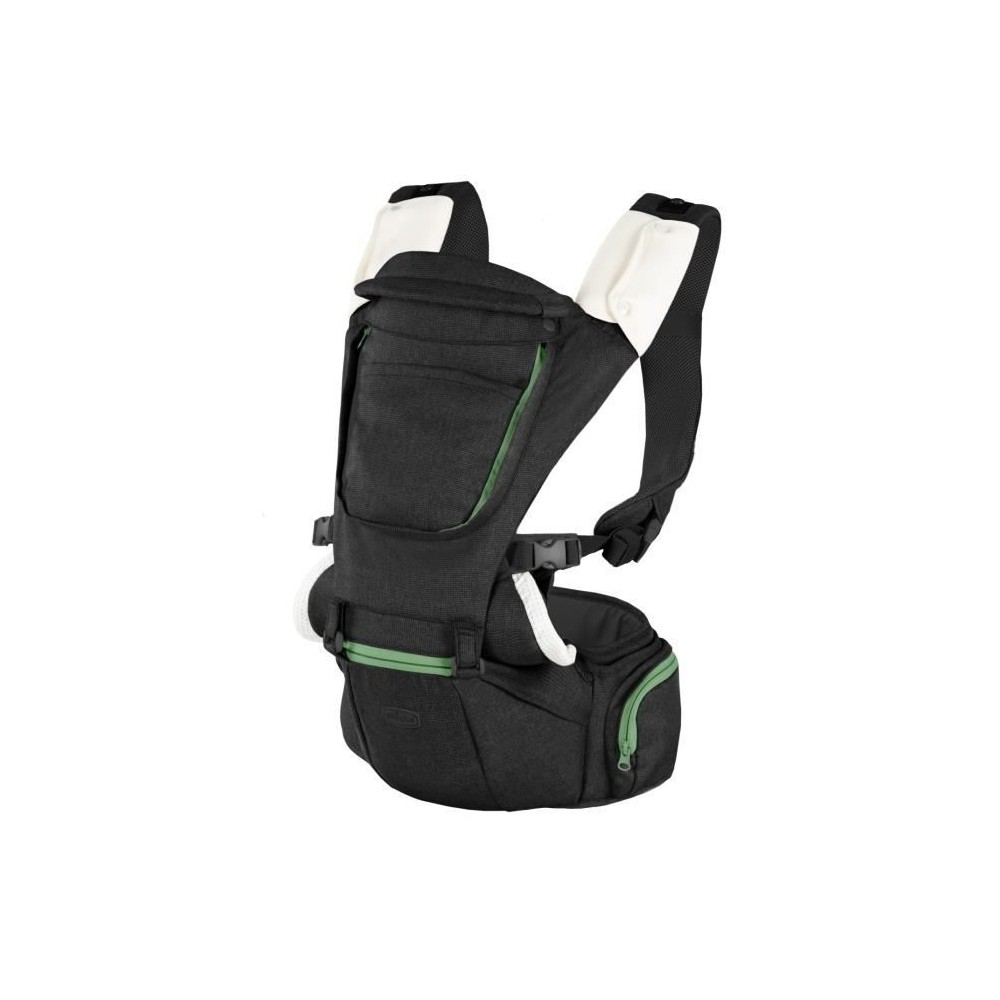 Porte-bébé ergonomique CHICCO - Hip Seat Pirate Black - Ventrale/dos