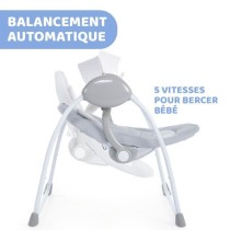 Balancelle Relax and Play - CHICCO - Gris - Balancement automatique -