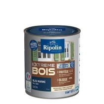 RIPOLIN Peinture Bois Satin Haute Protection 10 ans qui Protege et Magnifie vos Bois - Bleu marine