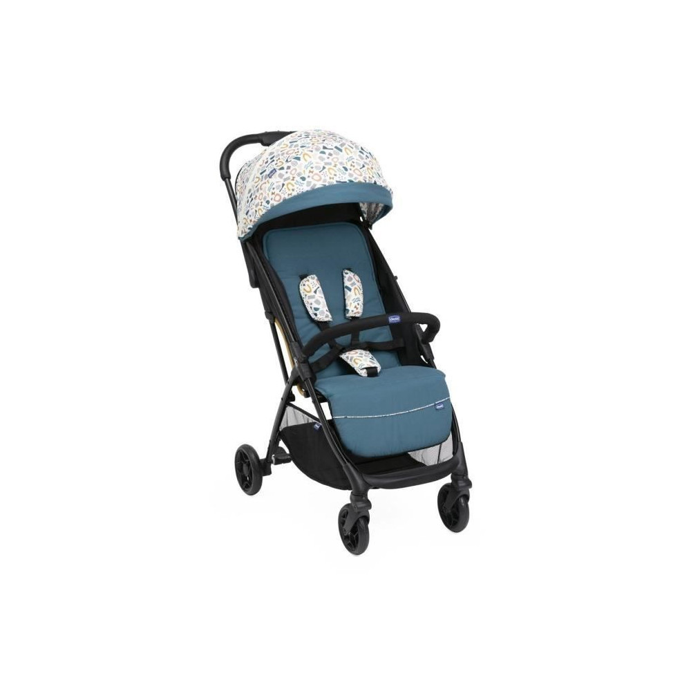 CHICCO Poussette Glee Joyful Teal - 4 roues - Bleu