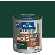 RIPOLIN Peinture Bois Satin Haute Protection 10 ans qui Protege et Magnifie vos Bois - Vert basque