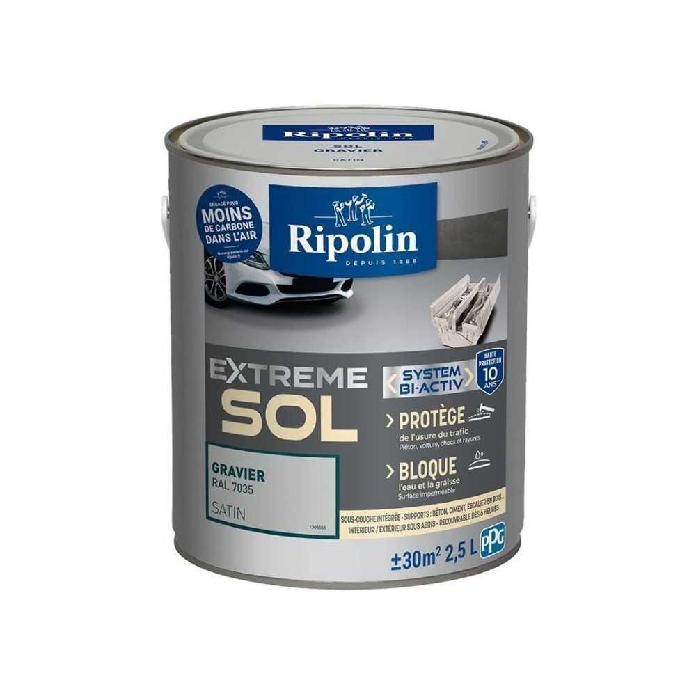 RIPOLIN PROTECTION EXTREME SOL GRAVIER RAL 7035 SATIN 2,5 L