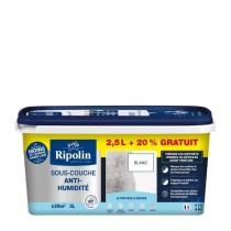 RIPOLIN Sous-Couche Anti Humidité pour Préparer vos supports Humides avant la mise en peinture -