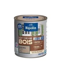 RIPOLIN Peinture Bois Satin Haute Protection 10 ans qui Protege et Magnifie vos Bois - Beige moka