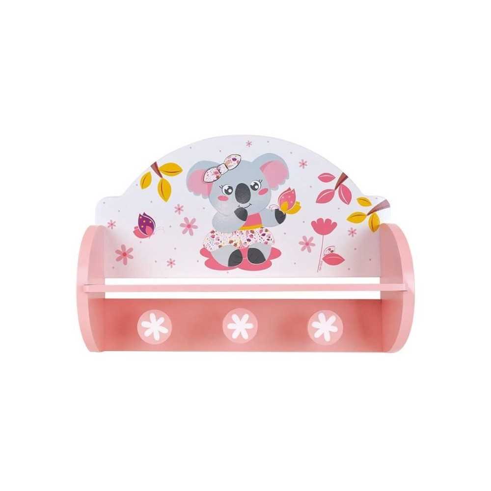 FUN HOUSE Mimi Cally Koala 713337 ETAGERE PORTEMANTEAU Dimensions : ±