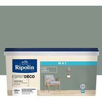 Peinture de décoration murale intérieure - Vert nobile mat - RIPOLIN - 2,5 L