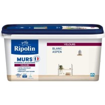 Peinture deco murs, boiseries & radiateurs - RIPOLIN - 447161 - Blanc aspen - Velours - 2,5 L