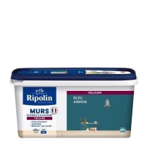 RIPOLIN Peinture Couleur Velours pour Murs, Boiseries Radiateurs - Bleu Ainhoa