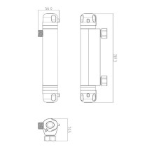 ROUSSEAU Robinet mitigeur thermostatique douche Volga 2