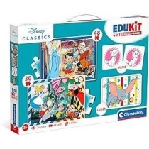 Clementoni - Edukit - Disney - Coffret apprentissage 4 en 1 - 2 puzzle