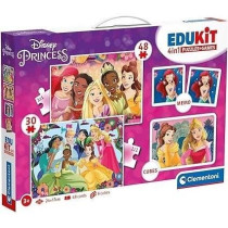 Clementoni - Edukit - Disney Princesses - Coffret apprentissage 4 en 1