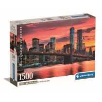 Clementoni - 1500p East River at Dusk - 59,2 x 84,3 cm - Avec poster