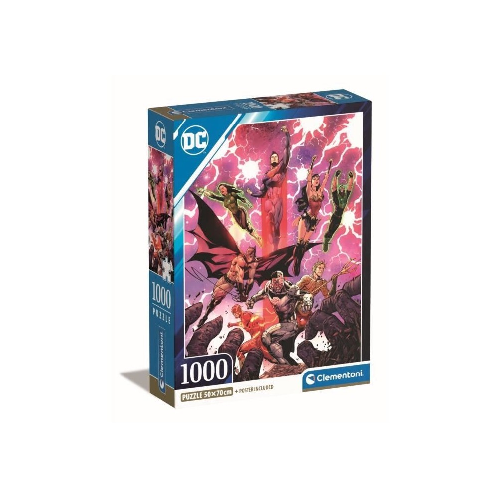 Clementoni - 1000p DC Comics - 70 x 50 cm - Avec poster