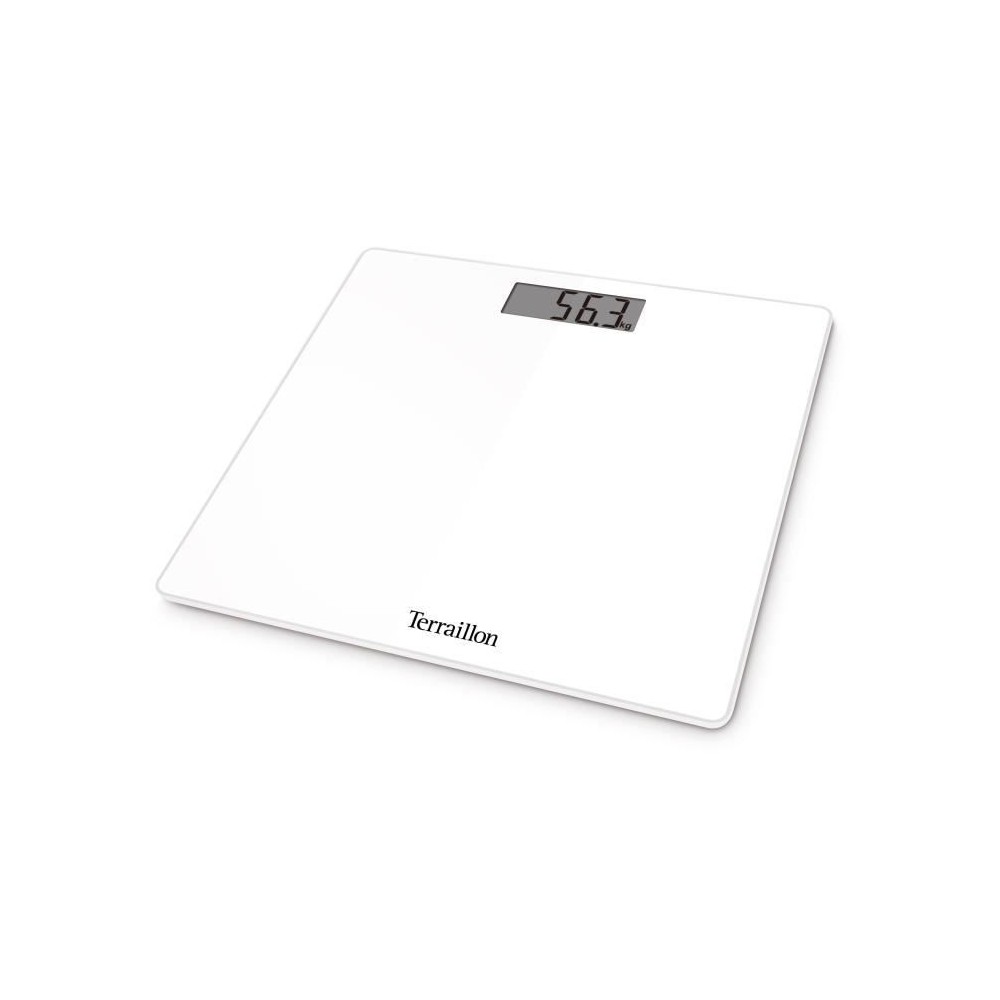 Pese personne électronique Terraillon TSQUARE Blanc - Grand écran LCD - Capacité 180 Kg