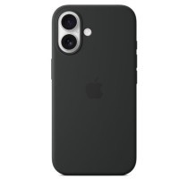 APPLE iPhone 16 - Coque en silicone avec MagSafe - Black