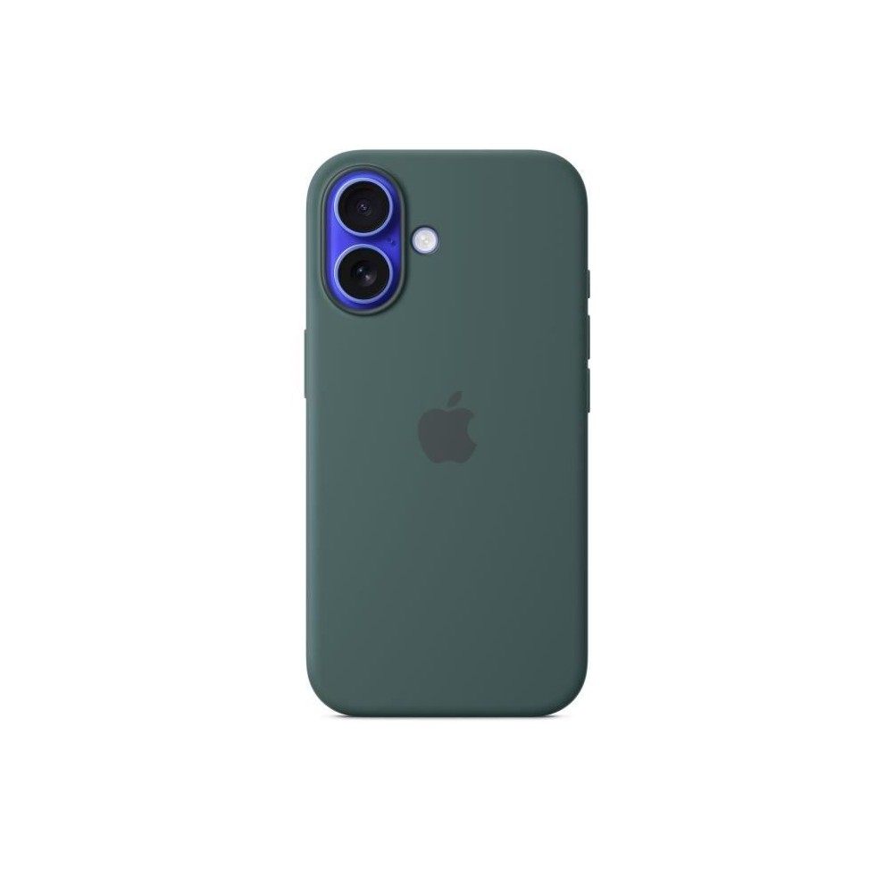 APPLE iPhone 16 - Coque en silicone avec MagSafe - Lake Green