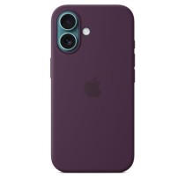 APPLE iPhone 16 - Coque en silicone avec MagSafe - Plum