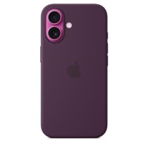 APPLE iPhone 16 - Coque en silicone avec MagSafe - Plum