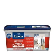 RIPOLIN Peinture Mat pour Plafonds Tachés et Salis - Blanc mat