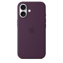 APPLE iPhone 16 - Coque en silicone avec MagSafe - Plum