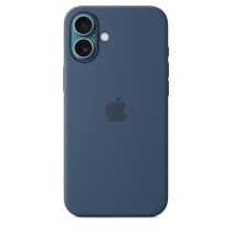 APPLE iPhone 16 Plus - Coque en silicone avec MagSafe - Denim