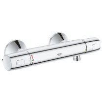 GROHE Mitigeur thermostatique Douche Precision Trend, montage mural, protection anti-brûlure, raccord fileté 1/2, chromé, 342