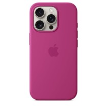 APPLE iPhone 16 Pro - Coque en silicone avec MagSafe - Fuchsia