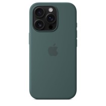 APPLE iPhone 16 Pro - Coque en silicone avec MagSafe - Lake Green